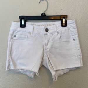 White Denim Jean Shorts
